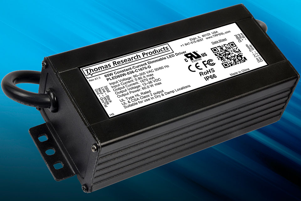 Thomas Research Products Introduces New PLED60W High